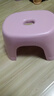 换鞋凳小凳子座椅小板凳可叠放加厚塑料凳高级感儿童学生寝室矮凳 樱花粉1个 实拍图