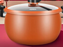 康佳（KONKA）煲汤锅微压料理锅压力锅家用大容量炖锅易洁不粘多功能煮锅磁炉锅 橙色 26cm 8L 实拍图