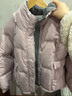 香影白鸭绒紫色羽绒服女短款2025冬季新款时尚小个子连帽休闲外套 紫色 M 实拍图