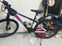 永久（FOREVER）山地车自行车成人男女青少年学生铝合金单车上班代步公路越野赛车 【钢架】顶配版-紫蓝辐条轮 27.5寸24速【推荐165-195cm】 实拍图