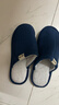 回力棉拖鞋男女士加绒秋冬季室内防臭滑保暖棉拖鞋HL0006蓝色42-43码 实拍图