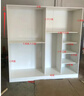白浅【免费安装】衣柜卧室储物柜子移门衣橱简易推拉门大衣柜 【三门】1.6米主柜+顶柜 实拍图