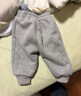 嘟嘟家宝宝加绒裤子冬季加绒儿童加厚长裤男童童装保暖女童冬装 麻灰色 实拍图