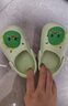 牧童儿童拖鞋夏男宝宝洞洞鞋软底女童卡通洗澡婴幼儿家居鞋奶龙绿140 实拍图