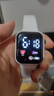 其他品牌高颜值LED手表时尚方形学生科技感超强夜光数字个性运动 白色 实拍图