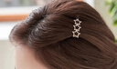 奇美拉（CHIMERA）精致小巧边夹韩国网红星星水钻发夹刘海夹一字夹发卡女新年礼物 实拍图