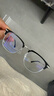 CAPONI纯钛近视眼镜理工男超轻半框变色防蓝光平光镜女斯文眉形可配度数 实拍图