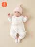 贝瑞加（Babyprints）宝宝连体衣加厚婴儿连体衣冬季夹棉保暖童装家居爬服 大象90 实拍图