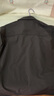 马登工装山系深灰口袋衬衫美式休闲免烫抗皱宽松长袖衬衣叠穿外套男 深灰色 S 实拍图