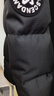 雪中飞羽绒服女短款马卡龙色连帽面包服2025冬新款廓形显瘦保暖 黑色|8056 M /160/84A 实拍图