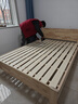 意米之恋橡胶木实木床大板床1.5m*2m床+10cm椰棕床垫包安装 DBA-04 (套装) 实拍图
