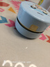 得力（deli）【得力卡通新品】卡皮巴拉桌面吸尘器 强吸力锂电款 迷你键盘除尘 橡皮屑清洁器 学生用品 BL146蓝 实拍图