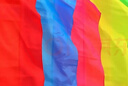欧唛（oumai）彩旗刀旗红旗工地旗开业活动庆典彩旗户外旗五彩旗子红黄蓝粉绿五色旗共10面 【京东7仓】竖版-4号刀旗60*90CM-5色 实拍图