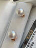 GiO珠宝 Akoya海水珍珠耳钉18K金耳饰女送老婆送女友生日礼物 实拍图