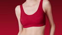 ubras无尺码免拆胸垫文胸女无钢圈胸罩无痕背心女聚拢内衣粉底液 丝绒红色 均码 -经典背心版(100-130斤) 实拍图