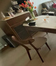 源氏木语实木餐椅北欧橡木家用休闲椅简约橡木胡桃色0.47m软包椅烟栗棕 实拍图