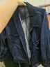 优衣库男装女装休闲拉链短茄克外套巴恩风翻领夹克478230 480827 480827/68深蓝色(牛仔色) L 实拍图