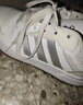 adidas ENTRAP美式校园风运动少年感复古篮球风板鞋男女阿迪达斯   白色/暗银金属/树脂黄   37 实拍图