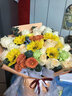 艾斯维娜鲜花速递向日葵混搭花束生日礼物全国同城配送 向日葵香槟混搭花束【阳光款】 实拍图