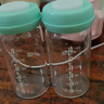 可瑞儿（MyCarol）玻璃储奶瓶宽口径婴儿奶瓶母乳保鲜存奶180ml*2个装 CN-P01 实拍图