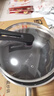 康巴赫炒锅不粘锅316L不锈钢炒菜锅32cm蜂窝平底煎炒锅电磁炉燃气灶通用 实拍图
