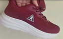 足力健【年货送爸妈】老人鞋中老年轻便休闲散步鞋2431380J 女 酒红 39 实拍图