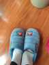 大嘴猴（paul frank）棉拖鞋男士秋冬季室内家居拖鞋毛绒保暖厚底棉鞋男款深蓝290PF607 实拍图