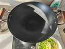 中康铁锅炒锅经典款深氮极铁无涂层精铁防锈双耳明火燃气通用36cm圆底 实拍图
