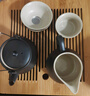 京东京造 茶具整套 功夫茶具陶瓷套装茶壶茶杯茶盘【黑陶提梁壶】 12件套  实拍图