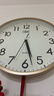 康巴丝（Compas）挂钟客厅静音简约客厅石英钟表挂墙时钟 c2855 金色 26cm直径 实拍图