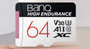 banq 64GB TF（MicroSD）存储卡 A1 U3 V30 4K 行车记录仪&安防监控专用内存卡 高度耐用 读速100MB/s 实拍图
