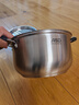 爱仕达（ASD）汤锅304不锈钢单层蒸锅 蒸煮一体炖汤锅22CM电磁炉燃气灶通用ZSB1 实拍图