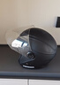永久3c认证头盔秋冬季防风保暖电动车四季通用女士男电瓶车安全帽摩托车3/4盔高清501【耀夜黑】 实拍图