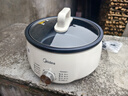 美的（Midea）电火锅 火锅专用锅3-4人 电锅一体家用多功能锅 一锅多用宿舍电煮锅 电热锅分体可拆 4.5L 【升级大功率|可拆洗锅身】HGE3026 实拍图