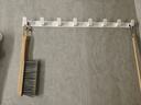 ecoco折叠毛巾架免打孔卫生间浴室厕所太空铝置物架挂钩双层浴巾毛巾杆 简约白【升级配滑动挂钩】 60cm 实拍图