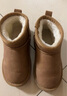 巴布豆童鞋冬季儿童运动鞋加绒抗寒女童雪地鞋中大童116545014桔棕28 实拍图