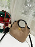 viney新款手提包包女包轻奢斜挎包高级感生日新年礼物送女友老婆 【卡其色】实用高档单肩包 小众品牌时尚百搭休闲洋气水桶包 实拍图