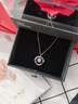 唯一（Winy）999纯银项链女款高级莫桑钻吊坠生日情人节新年礼物送女朋友首饰 实拍图