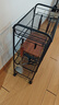京东京造 咔咔厨房置物架 落地收纳柜调料餐边碗橱柜储物小推车 黑色 4层 实拍图