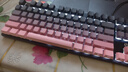 惠普（HP）GK200机械键盘有线办公游戏键盘 20种背光灯效 87键电竞键盘鼠标套装电脑外设键鼠 侧刻黑莓粉【茶轴】白光 实拍图