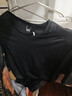 迪卡侬短袖速干衣男训练宽松半袖上衣运动t恤男RUNM2501393黑色T恤M 实拍图