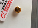 京工美作黄金足金999.9金豆攒金收藏金元宝攒钱爱心送生日公司礼物金豆1g 实拍图