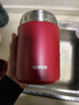 苏泊尔焖烧杯316L不锈钢焖烧壶食品级保温饭盒男女款真空保温杯闷烧壶罐 自带餐勺-优雅红800mL 实拍图