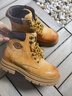Dickies女士马丁靴高帮时尚情侣靴百搭工装靴女 土黄 男女款-40  实拍图