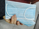 振德一次性医用外科口罩独立包装一只一袋透气防尘雾霾过敏蓝色100只 实拍图