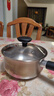 苏泊尔（SUPOR）304不锈钢奶锅0涂层安全健康婴儿辅食锅不粘锅家用一人食汤锅煮粥 304不锈钢奶锅【带蒸格】 16cm 实拍图