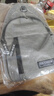 运动跑步包男休闲斜挎包手机包防泼水健身包女单肩包 灰色 实拍图
