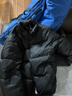 网易严选25新品90鸭绒超蓬羽绒服休闲面包服石墨烯保暖轻量抗菌防泼水 A款25秋冬立领-静谧黑 M 实拍图