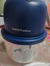荣事达（Royalstar）蒜泥捣碎器电动拉蒜器蒜蓉搅碎器葱姜蒜粉碎器打蒜末神器多功能小型家用婴儿辅食料理绞肉机 深蓝- 0.35L 【六叶刀绞肉+加厚玻璃】 实拍图