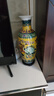 悦灵美 景德镇陶瓷花瓶摆件中式家居酒柜装饰品客厅书房博古架瓷器插花 高47CM黄底牡丹冬瓜瓶+木底座 实拍图